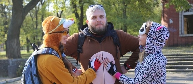 Херсонский велопробег: ехали медведи на велосипеде Херсонский велопробег: ехали медведи на велосипеде