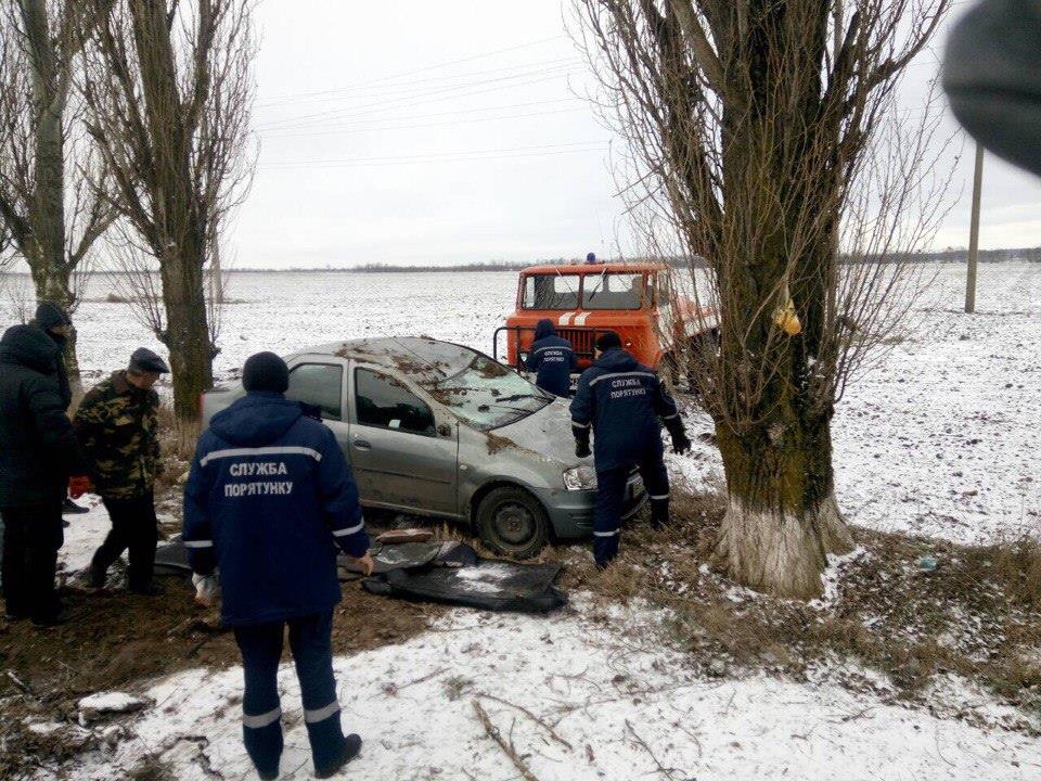Під Голою Пристанню авто з’їхало у кювет (фото)