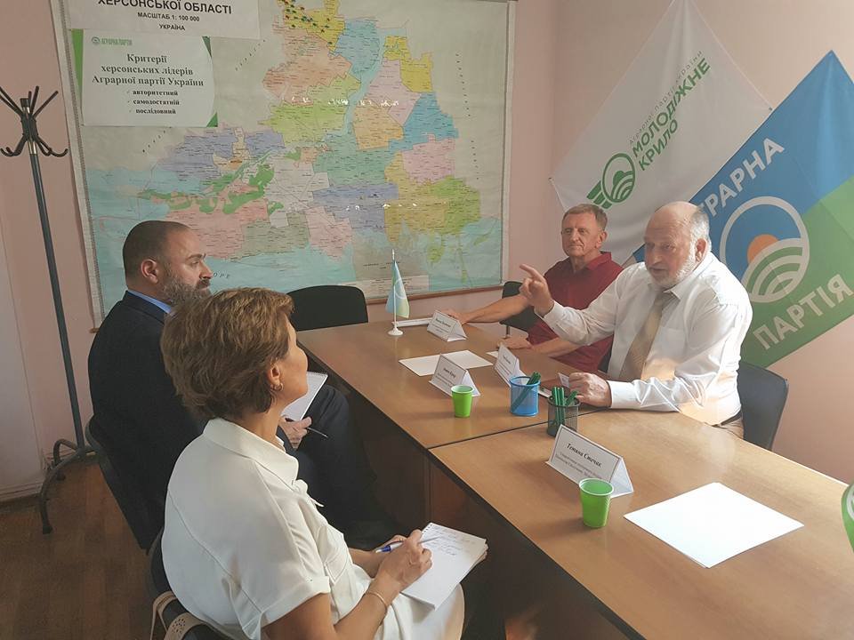 Представники Аграрної партії Херсонщини зустрілись з дипломатом Посольства США