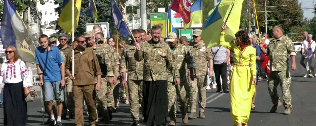 У Херсоні в День Незалежності відбувся Марш захисників України