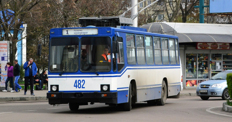 У Херсоні сьогодні тролейбуси курсуватимуть на п’ятьох маршрутах