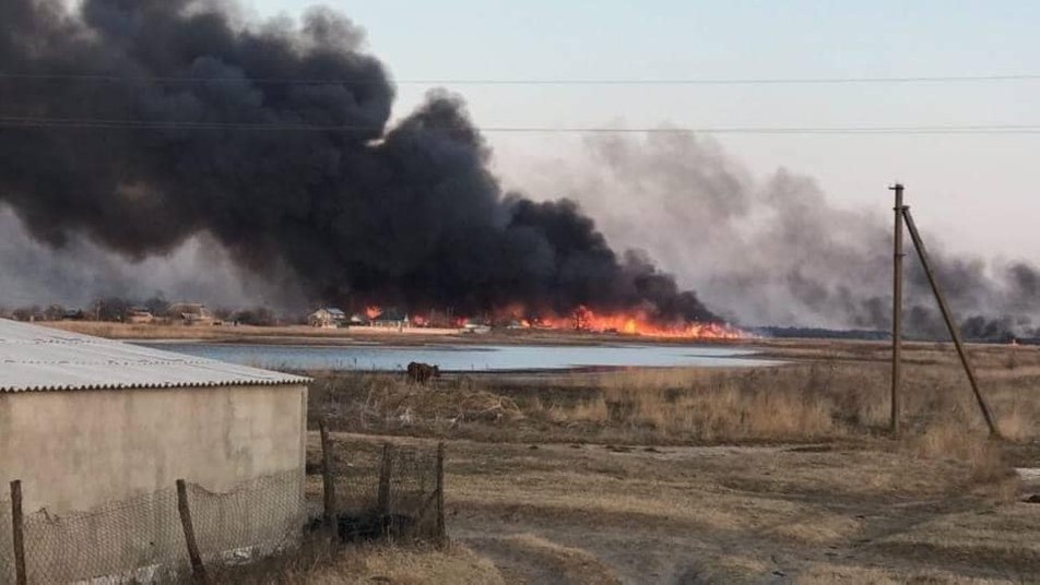На Кінбурнській косі понад тиждень тривають пожежі