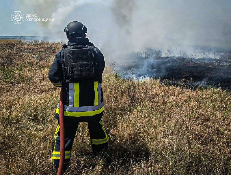 Минулої доби на Херсонщині зафіксували 13 пожеж
