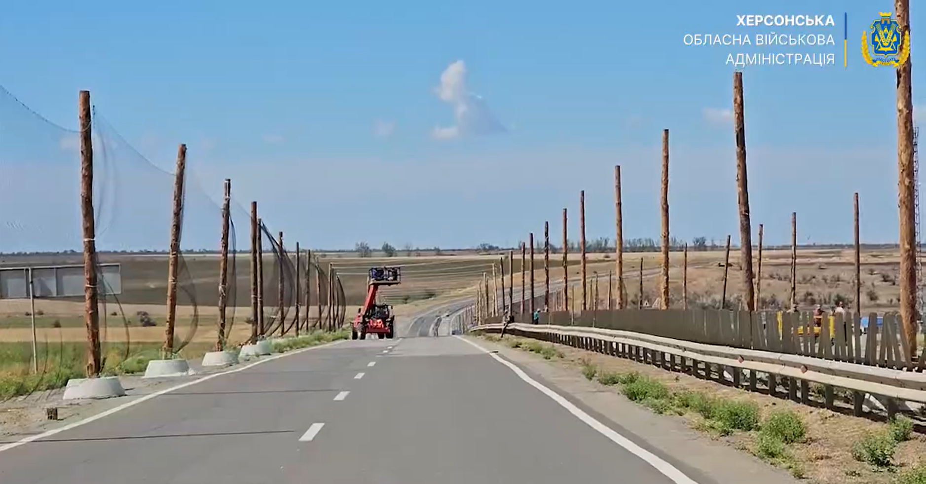 Мільйон гривень  – така вартість облаштування антидроновими сітками 1 кілометра доріг